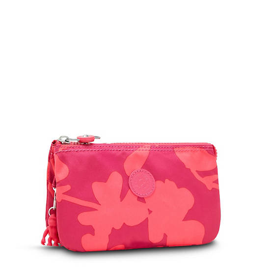 Kipling Creativity Large Printed Pouch Bags Coral Print | AU 2096IL